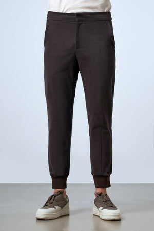 Beli Lastikli Ribanalı Erkek Jogger Pantolon - Antrasit