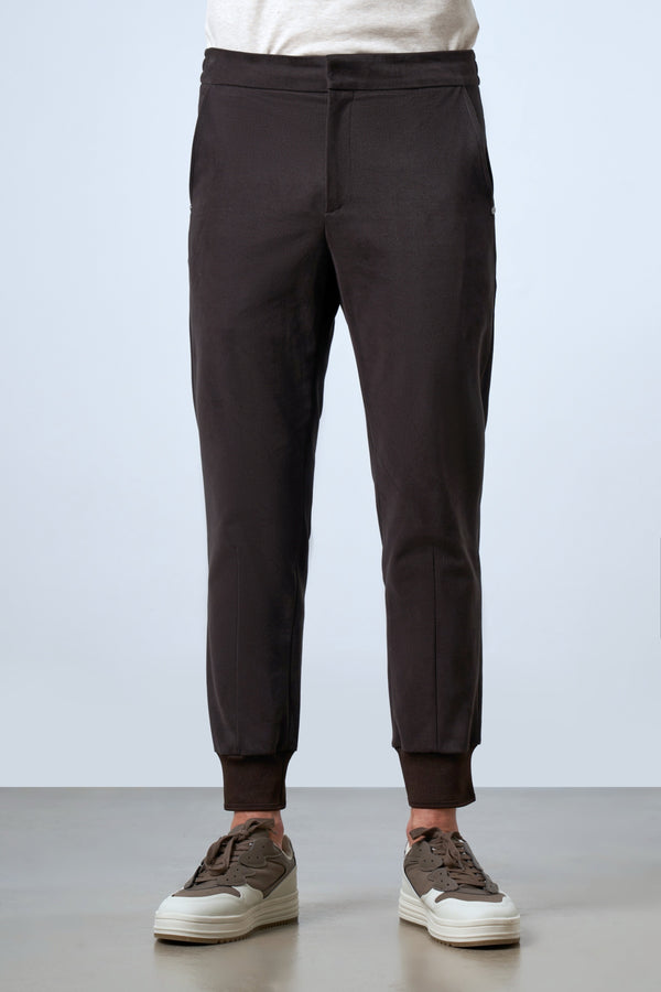 Beli Lastikli Ribanalı Erkek Jogger Pantolon - Antrasit