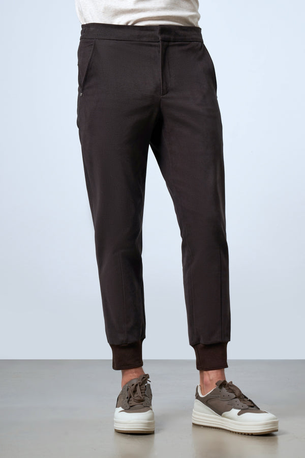 Beli Lastikli Ribanalı Erkek Jogger Pantolon - Antrasit