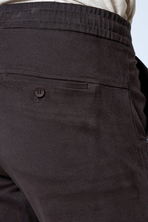 Beli Lastikli Ribanalı Erkek Jogger Pantolon - Antrasit