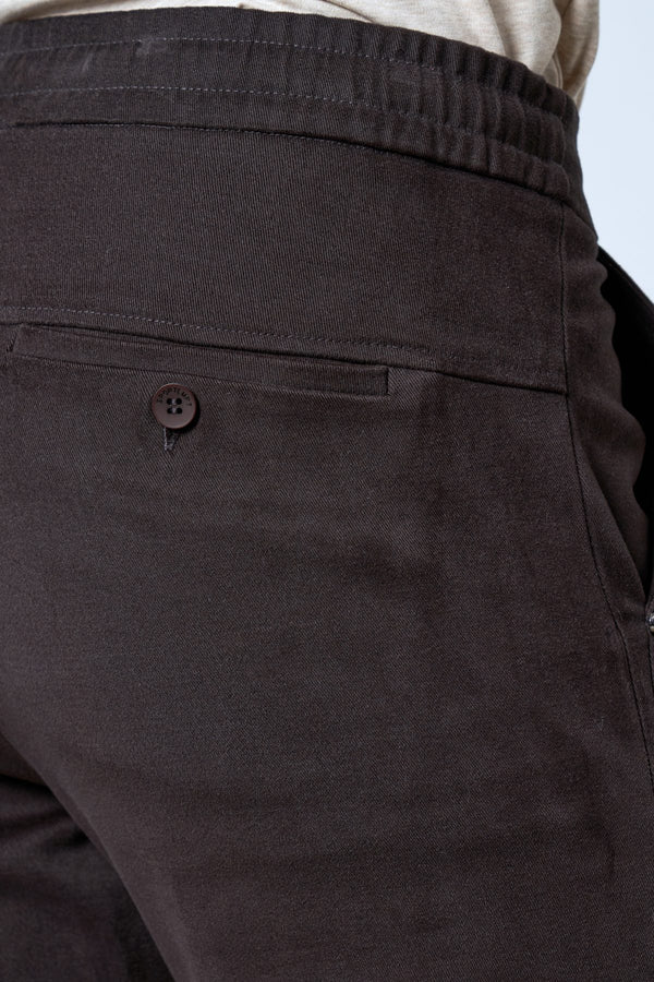 Beli Lastikli Ribanalı Erkek Jogger Pantolon - Antrasit