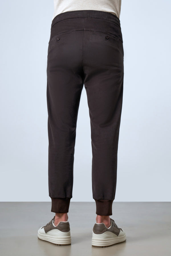 Beli Lastikli Ribanalı Erkek Jogger Pantolon - Antrasit