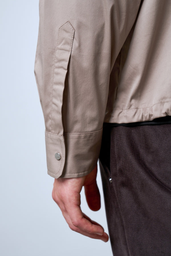 Cep Detaylı Erkek Dış Gömlek - Bej