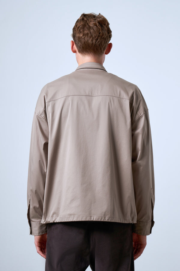 Cep Detaylı Erkek Dış Gömlek - Bej