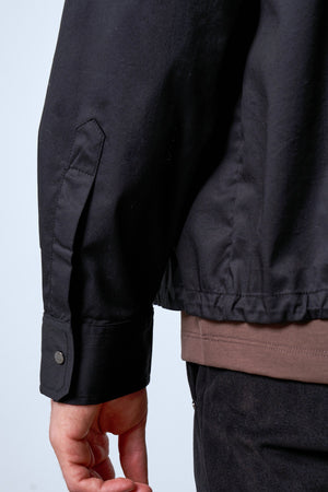 Cep Detaylı Erkek Dış Gömlek - Siyah