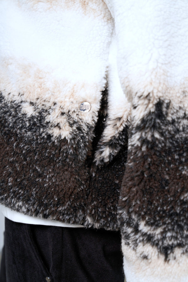 Dokuma Cep Detaylı Degrade Erkek Serpa Ceket - Kahverengi