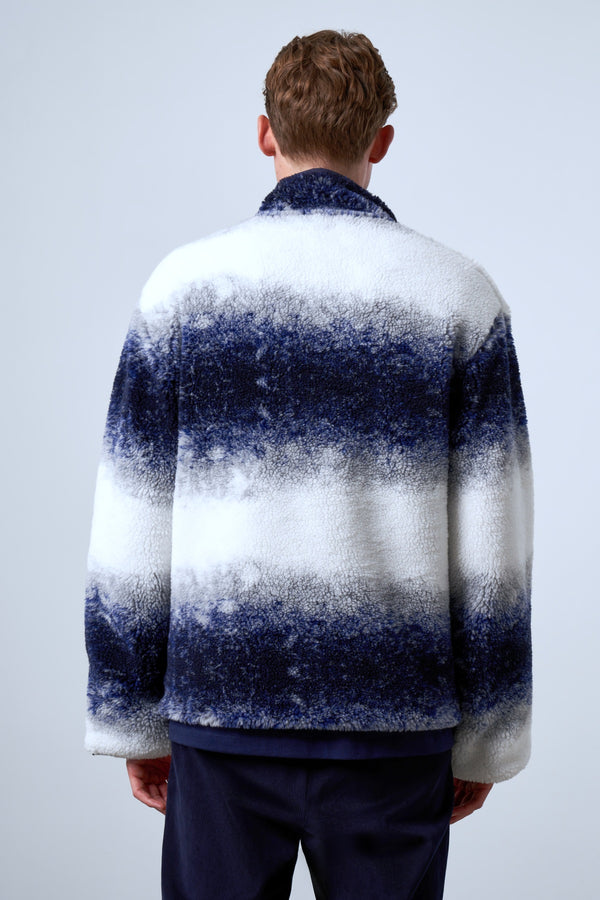 Dokuma Cep Detaylı Degrade Erkek Serpa Ceket - Lacivert