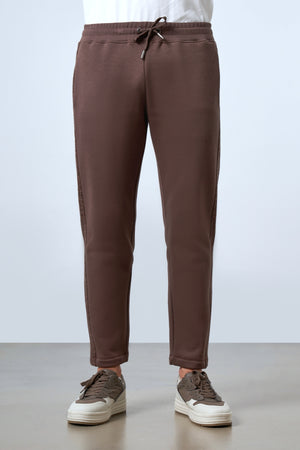 Yan Panelli Erkek Eşofman Altı - Kahverengi