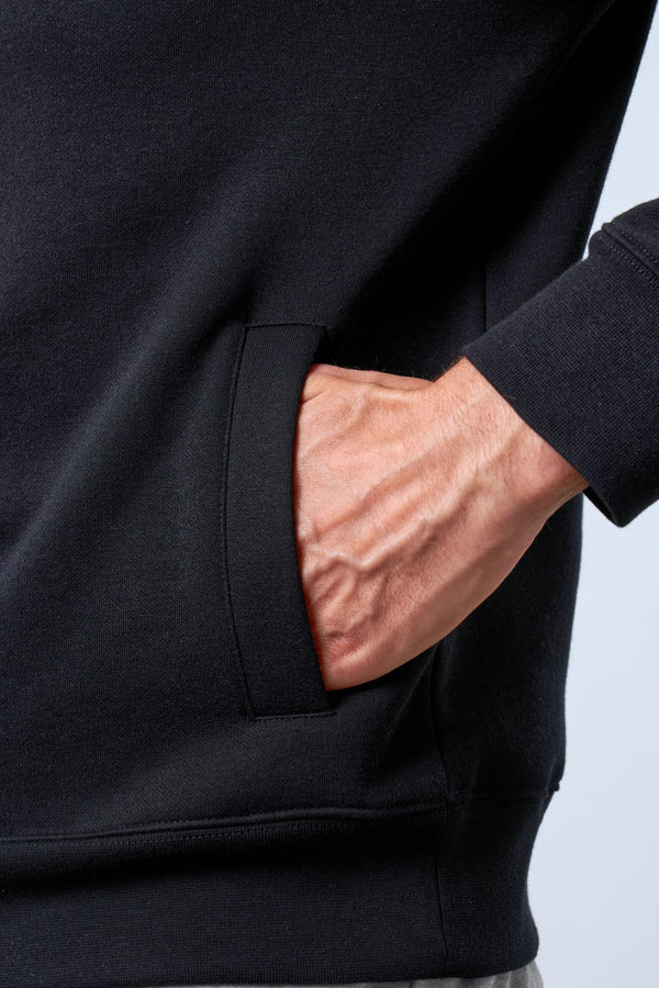 Yarım Fermuarlı Dik Yaka Erkek Sweatshirt - Lacivert