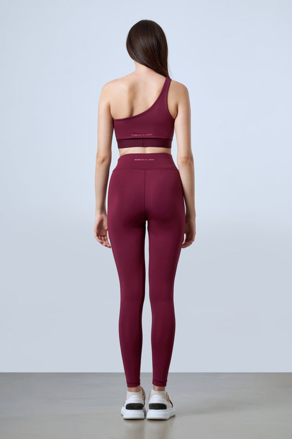 Asimetrik Askılı Kadın Bralet - Bordo