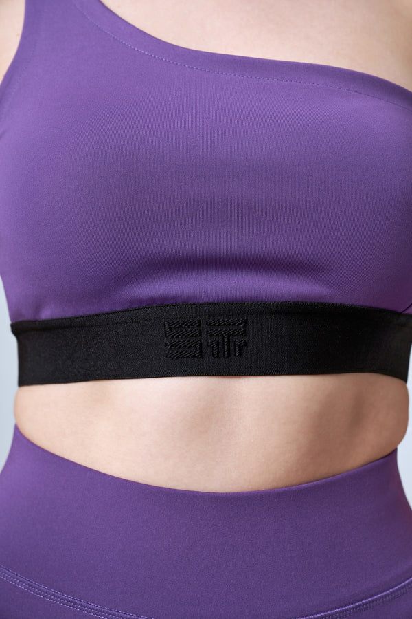 Asimetrik Askılı Kadın Bralet - Mor