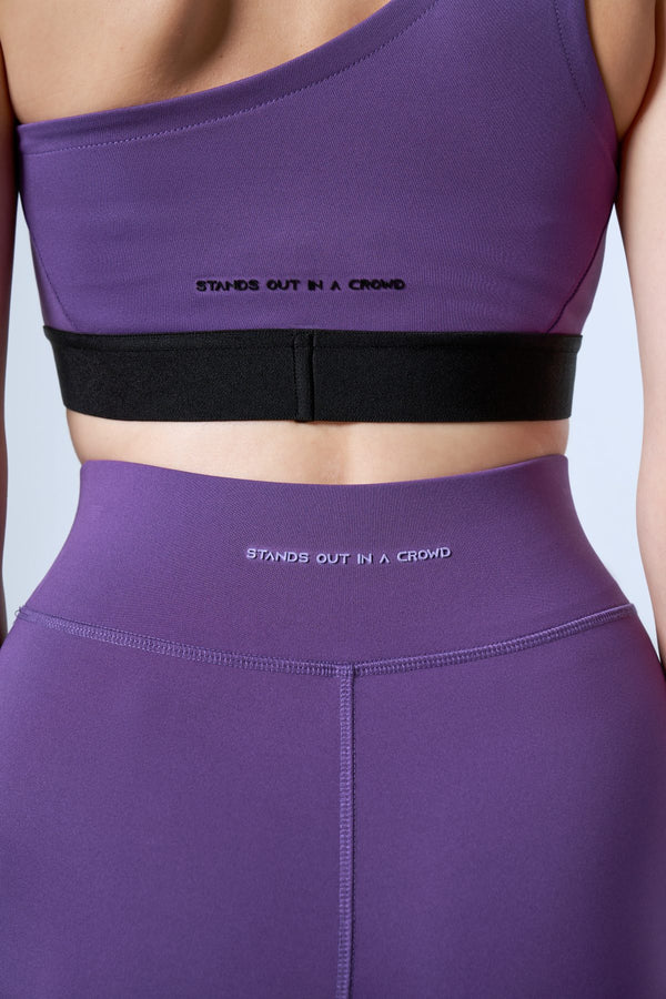 Asimetrik Askılı Kadın Bralet - Mor