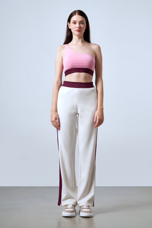 Asimetrik Askılı Kadın Bralet - Pembe