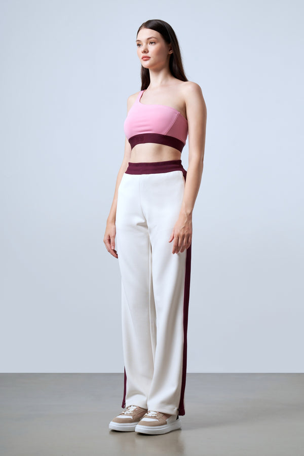 Asimetrik Askılı Kadın Bralet - Pembe