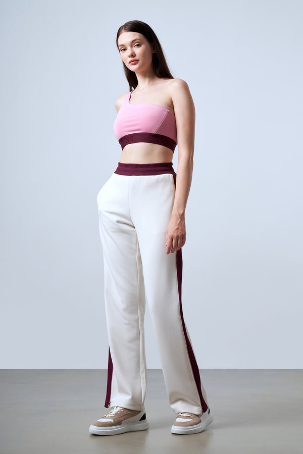 Asimetrik Askılı Kadın Bralet - Pembe