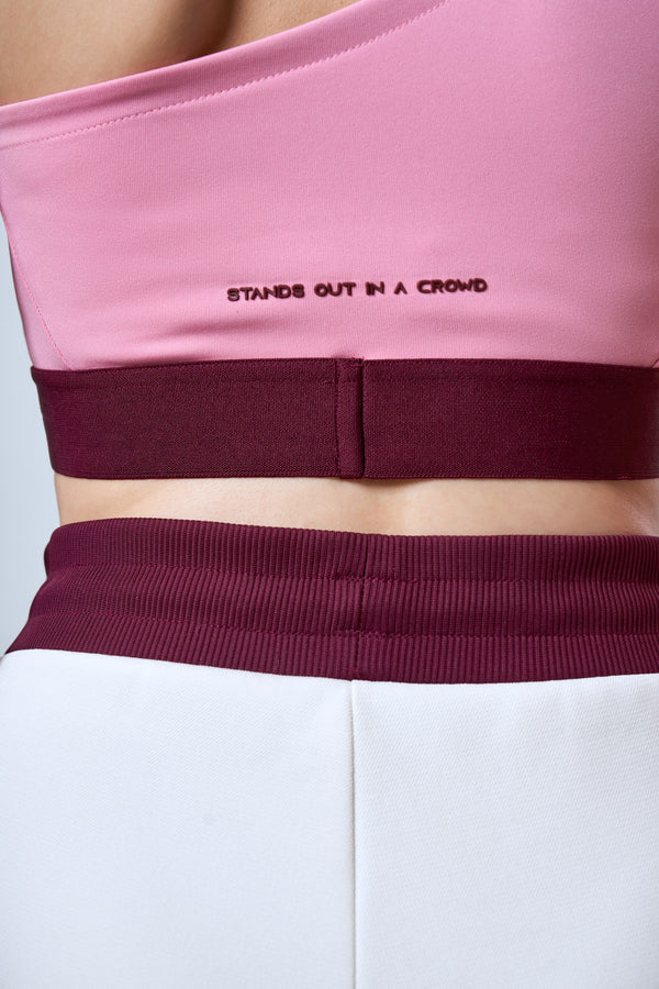 Asimetrik Askılı Kadın Bralet - Pembe
