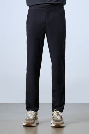 Beli Lastikli Erkek Golf Pantolon - Siyah