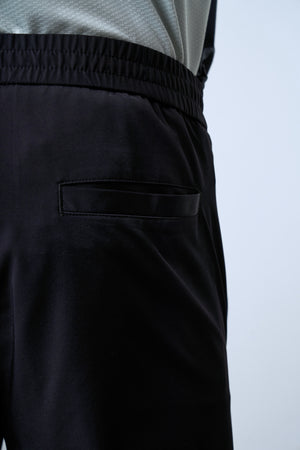 Beli Lastikli Erkek Golf Pantolon - Siyah