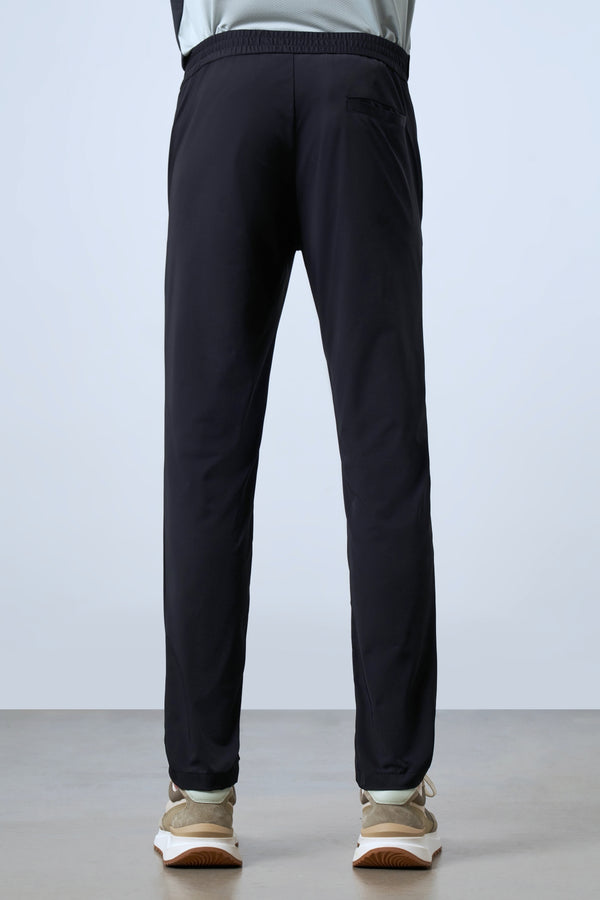 Beli Lastikli Erkek Golf Pantolon - Siyah