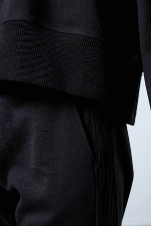 Bisiklet Yaka Oversize Kadın Sweatshirt - Siyah