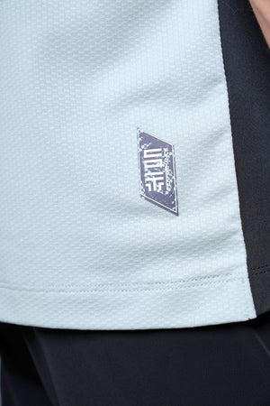 Kontrast Renk Panelli Erkek Golf Polo - Siyah