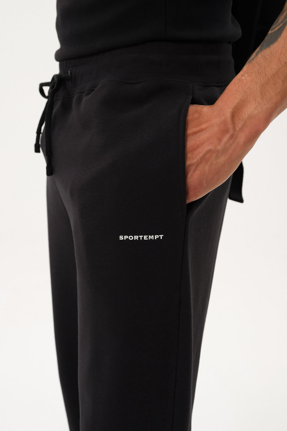 Sportempt İmzalı Erkek Jogger Eşofman Altı - Siyah