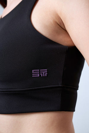 ST Logo İmzalı Kadın Bralet - Siyah
