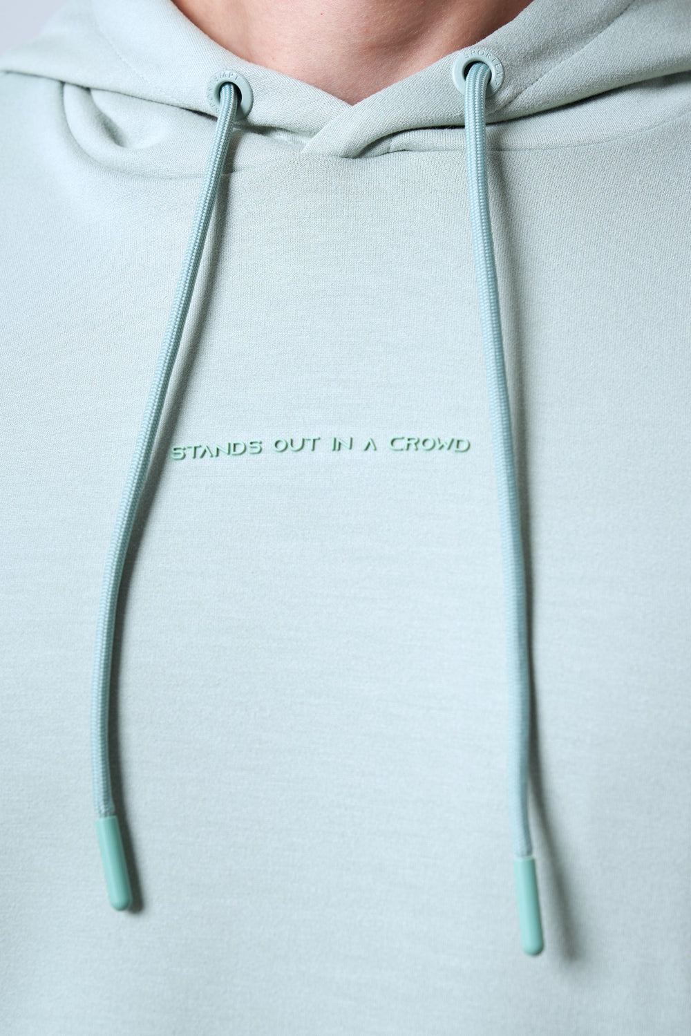 Stands Out in A Crowd Baskılı Erkek Hoodie - Açık Yeşil
