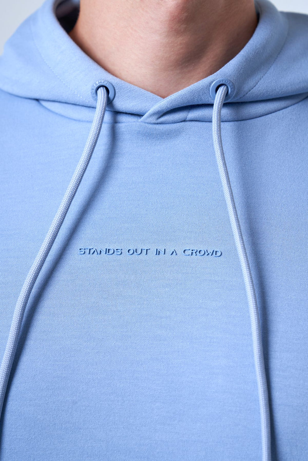 Stands Out in A Crowd Baskılı Erkek Hoodie - Mavi