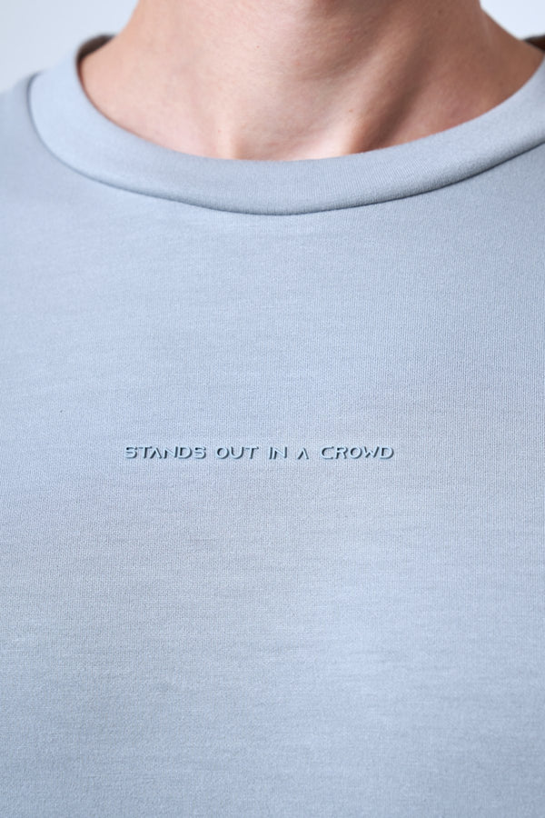 Stands Out in A Crowd Baskılı Erkek Sweatshirt - Gri