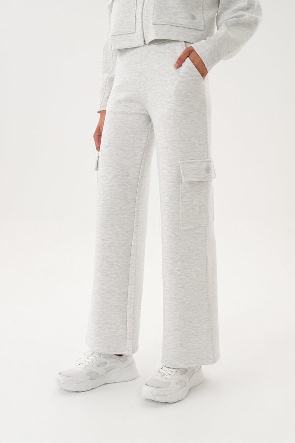 Wide-Leg  Kadın Eşofman Altı - Gri